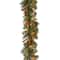 9ft. Pre-Lit Crestwood&#xAE; Spruce Garland with Silver Bristle, Cones, Red Berries and Glitter with 50 Clear Lights